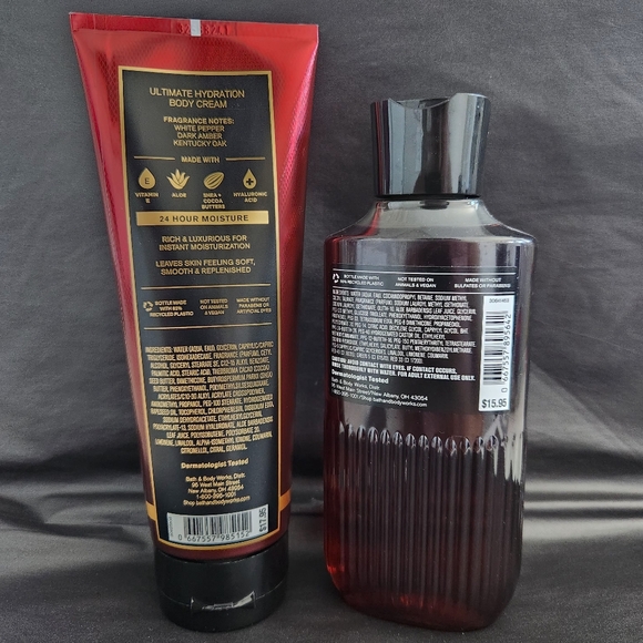 NEW 2-PIECE MEN'S COLLECTION BOURBON BATH & BODY WORKS - Picture 2 of 5